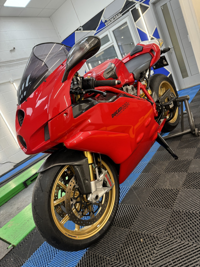 motorbike ceramic coating leicester Ducati ceramic coated in leicester